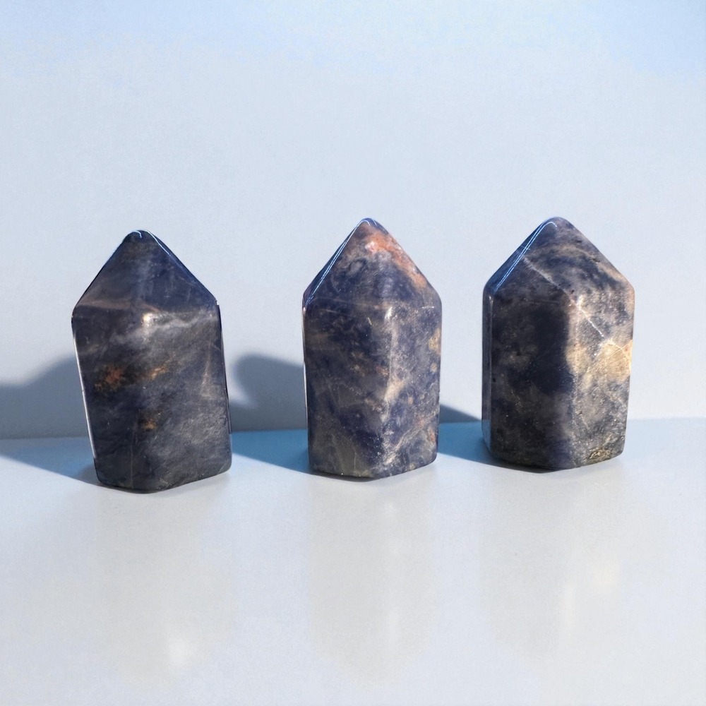 Sodalite Crystal Points 1 inch Polished Gemstone‎ Tower BOHO